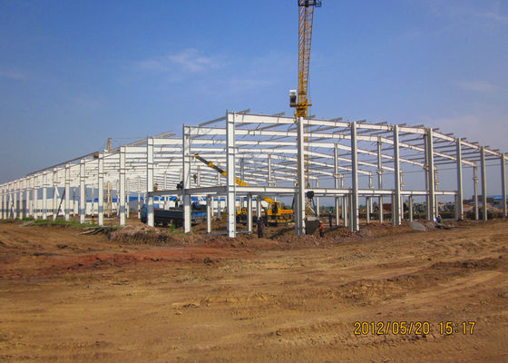 کارگاه ساخت فولاد Prefab پورتال / ساختمان قاب فولادی صنعتی