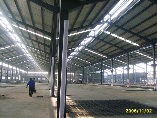 ساختمان کارخانه تولید پوشاک سازه های فلزی آماده / کارگاه فلزی Multi Spans