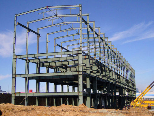 چند طبقه از پیش ساخته شده ساختمان های فلزی ساختمان / فولاد سازه ساختار کارگاه