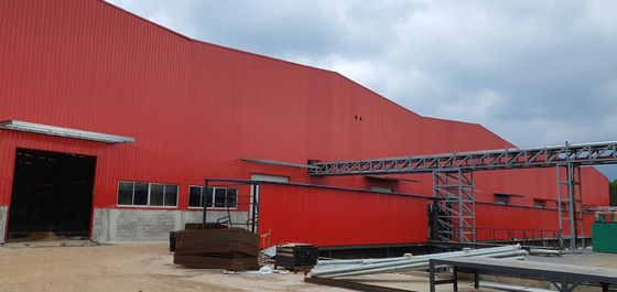 ساختار فولادی از پیش ساخته شده انبار H-Section Beams اندازه های سفارشی