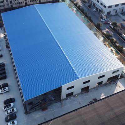 ساختمان ساختمانی فولادی برای انبار کارخانه دارای گواهینامه CE است