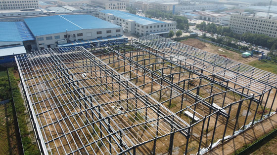 کارگاه ساختمانی فولادی H-Section با جرثقیل پل ضد خوردگی