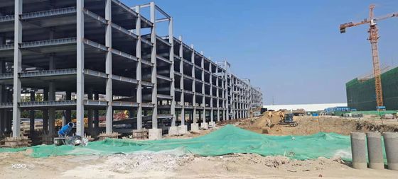 ساختمان پیش ساخته استیل پورتال فریم با H-Section Beams و ستون ها