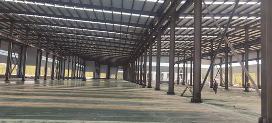 ساختار فولادی از پیش ساخته شده انبار H-Section Beams اندازه های سفارشی
