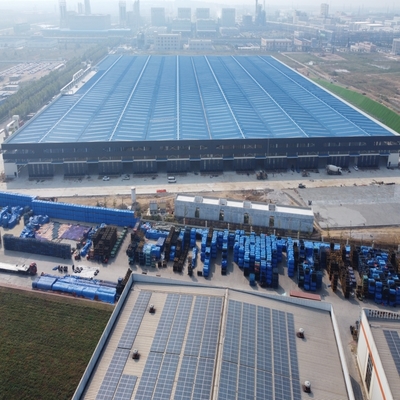 ساختمان فولادی پیش ساخته کارگاه انبار ساختمان صنعتی بزرگ