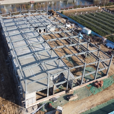 کارگاه فولاد پیش ساخته Q235B Q355B ASTM A36 با طول عمر 50 ساله