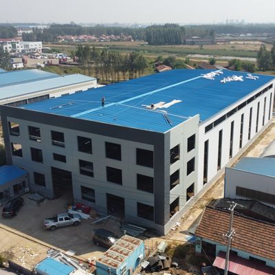 ساختمان ساختمانی فولادی برای انبار کارخانه دارای گواهینامه CE است