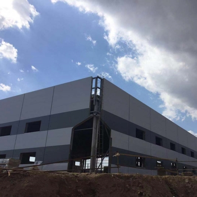 Q235B Q355B ساختمان انبار ساختاری فولادی با تخته های H-Section