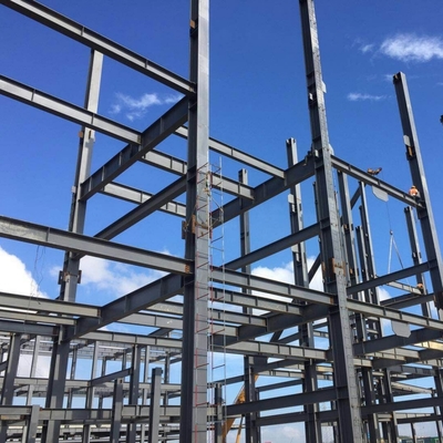 کارگاه انبار ساختمان فولادی پیش‌ساخته Q235B Q355B ASTM A36