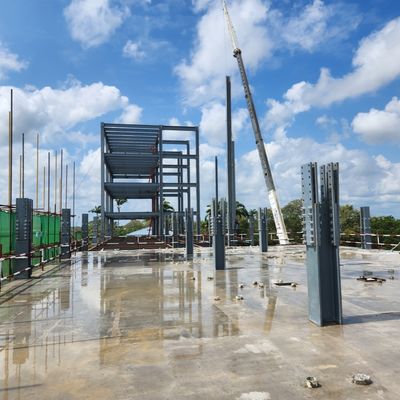 طراحی مدرن ساختمان های هتل پیش ساخته با سازه فولادی ساختمان های فولادی چند طبقه تامین