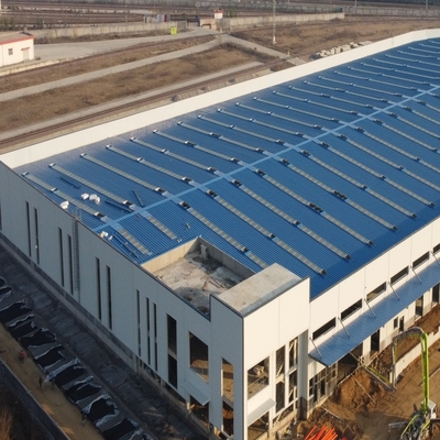 ساختار فولادی پیش ساخته قاب پورتال انبار Q235B Q355B ASTM A36