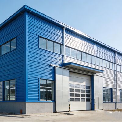 Q355B Prefabricated Steel Warehouse With Sandwich Panel