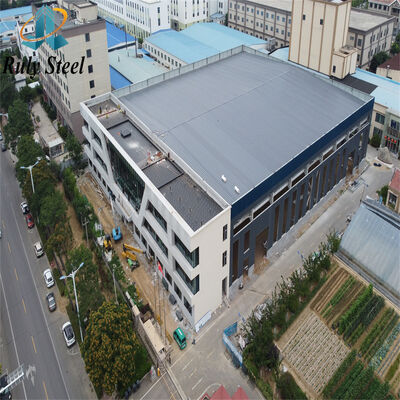 Customizable Large-Span Prefabricated Steel Warehouse With Integrated Office And Workshop Area