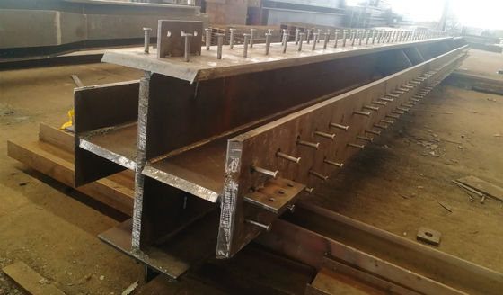 گالوانیزه شده گرم فروخته شده ساختاری فولادی پیش ساخته ستون متقاطع