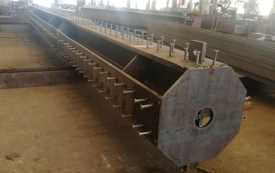 گالوانیزه شده گرم فروخته شده ساختاری فولادی پیش ساخته ستون متقاطع